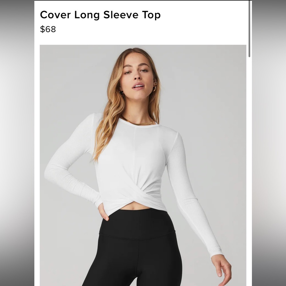 Alo yoga cover long sleeve top